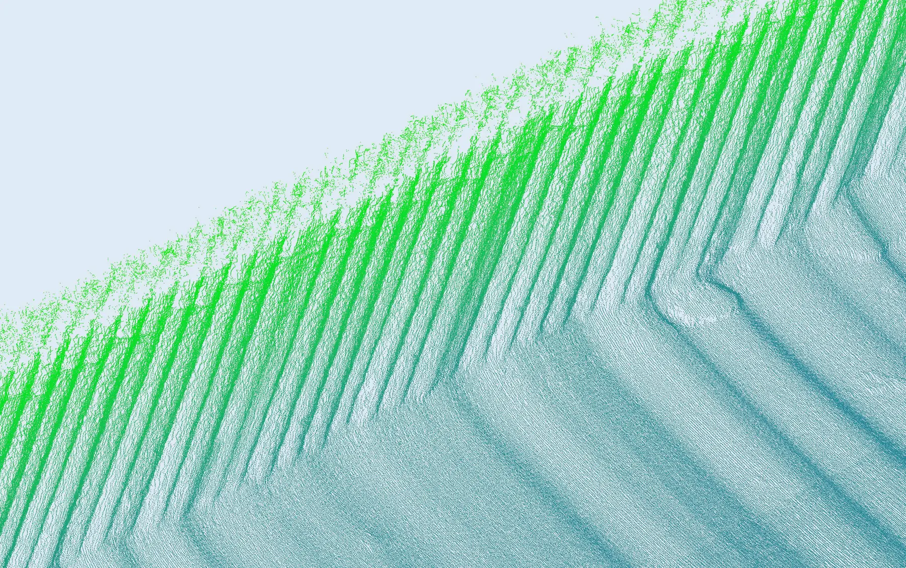 Seabed and sheet pile wall.